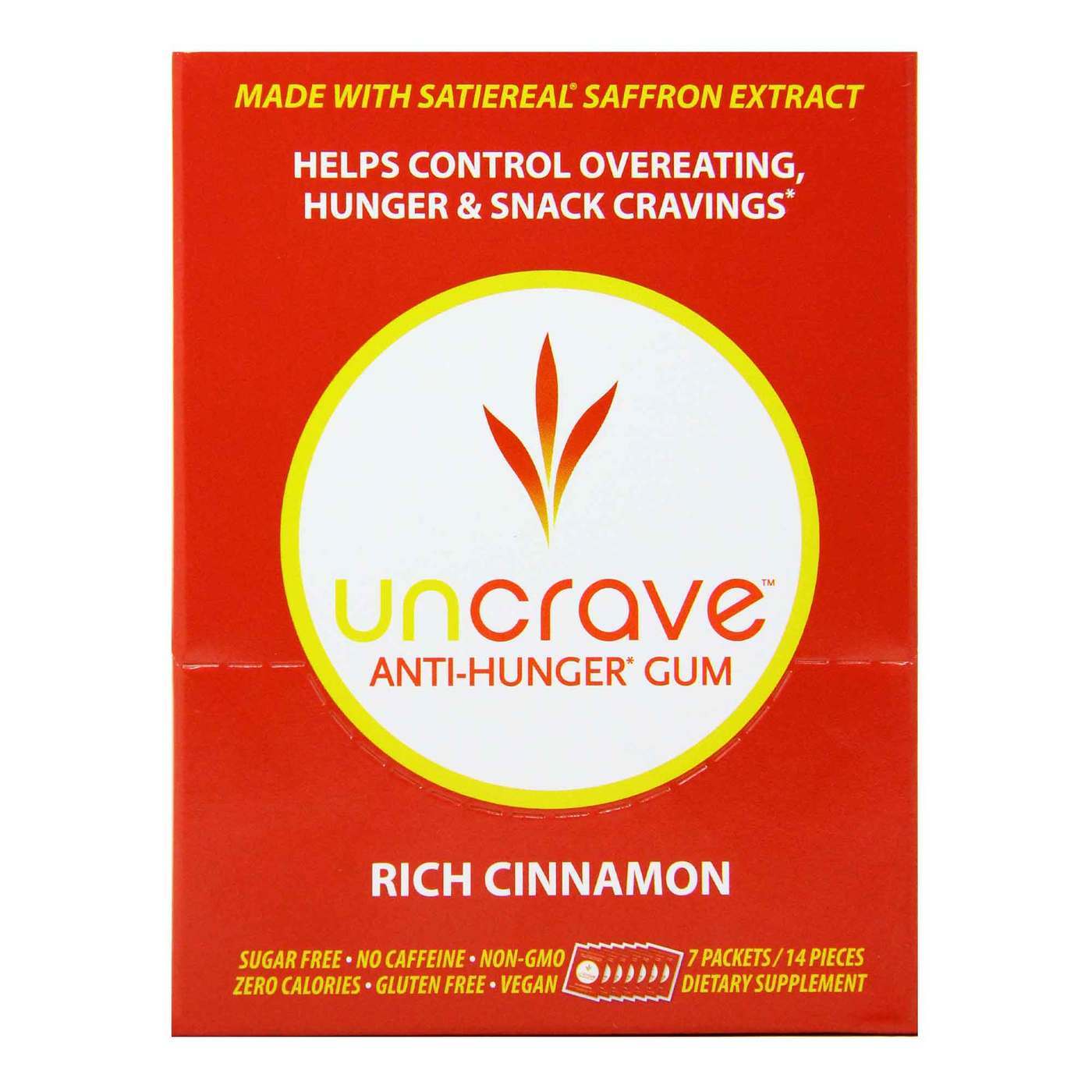 Comprar Uncrave - Goma Anti Fome Sabor Canela - 7 Pacotes / 14 Peças