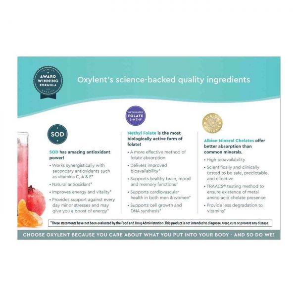 Comprar Oxylent, Suplemento Multivitamínico 5-em-1 Pacotes Variados - 30 Pacotes - Imagem 4