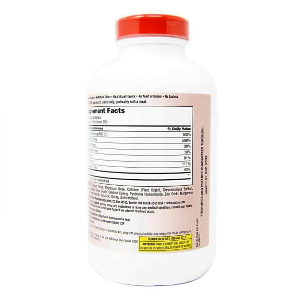 Comprar Kirkland Signature, Citrato de Cálcio, Magnésio e Zinco - 500 Tabletes - Imagem 4
