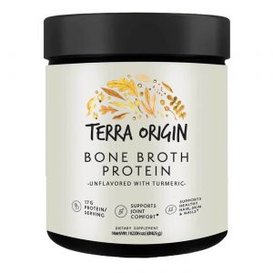 Comprar Terra Origin Bone Broth Collagen Protein Unflavored with Turmeric - 388 g