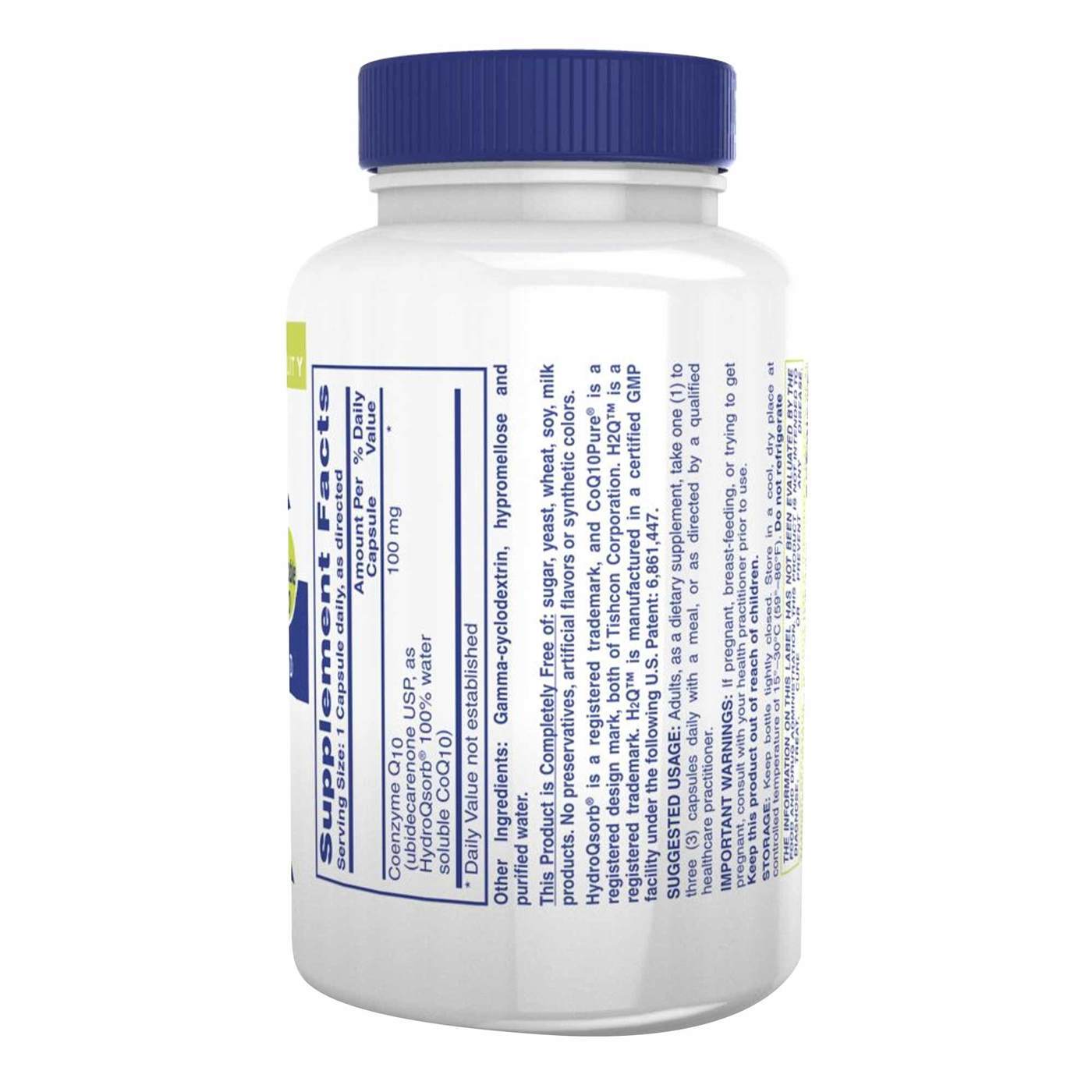 Comprar Health Thru Nutrition H2Q CoQ10 100mg - 60 Vegetarian Capsules - Imagem 2