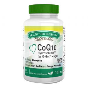 Comprar Health Thru Nutrition Hydrosoluble CoQ10 100mg - 60 Softgels