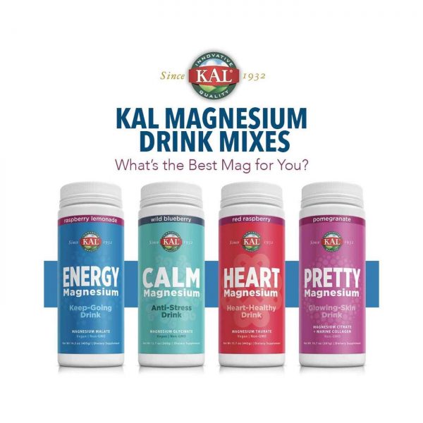 Comprar Kal Energy Magnesium Raspberry Lemonade - 14.3 oz (405g) - Imagem 4