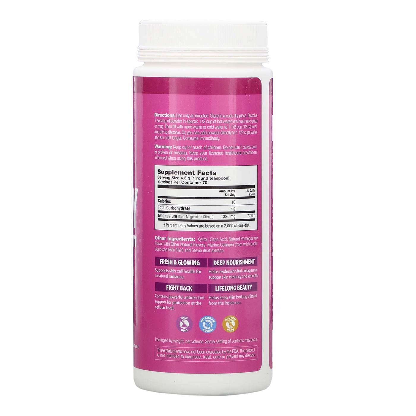 Comprar Kal Pretty Magnesium Magnesium Citrate Plus Marine Collagen 301 g - Imagem 2