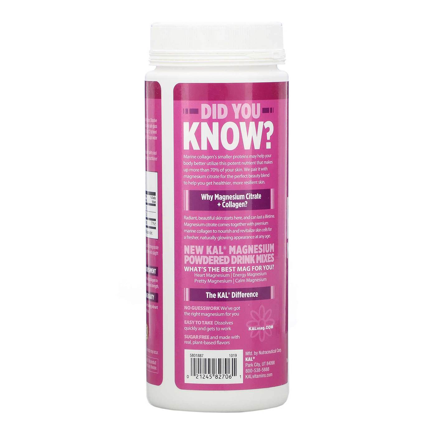 Comprar Kal Pretty Magnesium Magnesium Citrate Plus Marine Collagen 301 g - Imagem 3