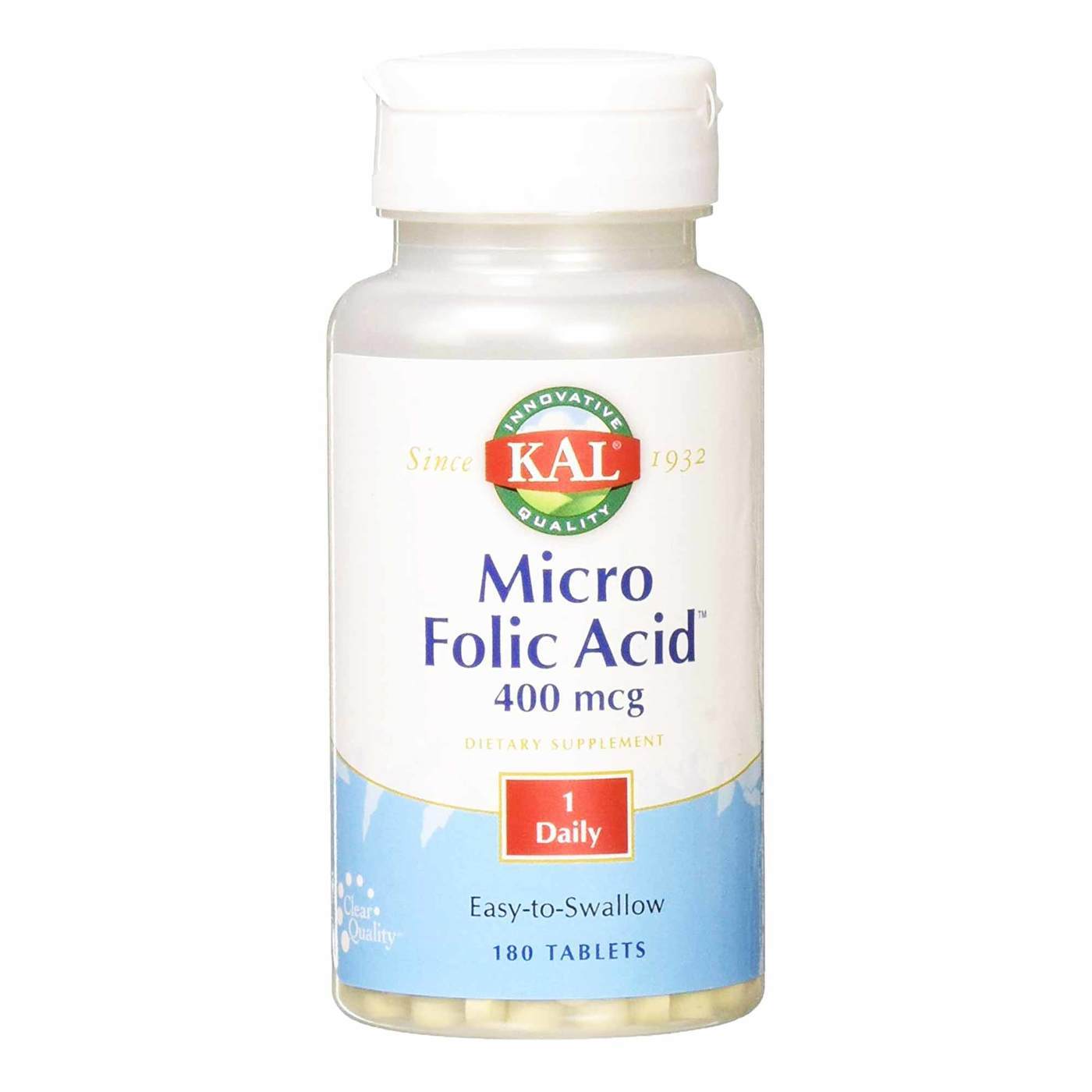 Comprar Kal Micro fólico 180 Ácido Tabletes