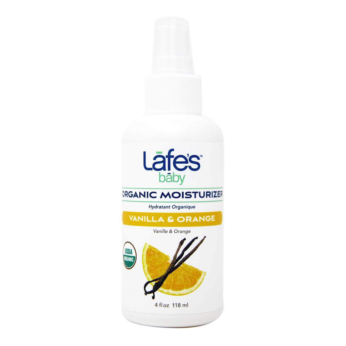 Comprar Lafe's Natural Body Care Organic Baby Kids Moisturizer Vanilla Orange - 4 fl oz (118 ml)