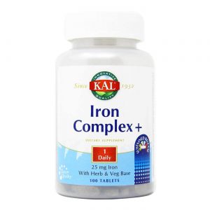 Comprar Kal, Complexo de ferro + liberação sustentada - 100 Comprimidos
