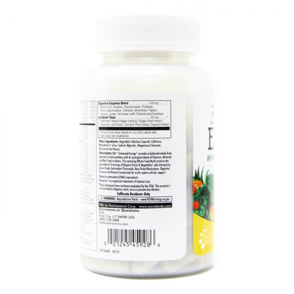 Comprar Kal, Multivitamínico Energia Reforçada - 90 Cápsulas Vegetarianas - Imagem 4
