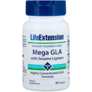 Comprar Life Extension, Mega GLA com Lignanas de Gergelim, 30 Cápsulas Softgel