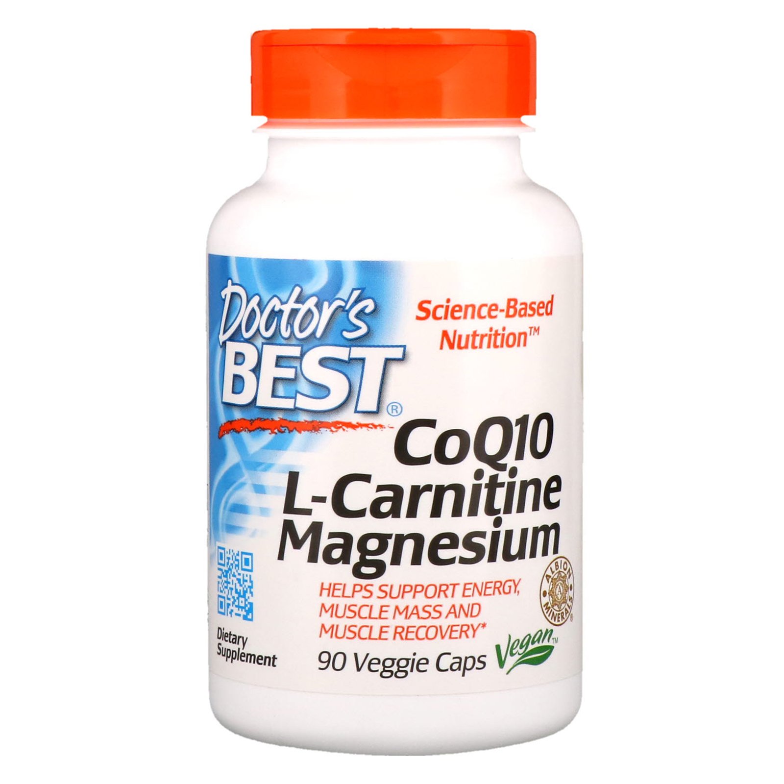 Comprar Doctor's Best, CoQ10 L-Carnitina Magnésio, 90 Cápsulas Vegetais