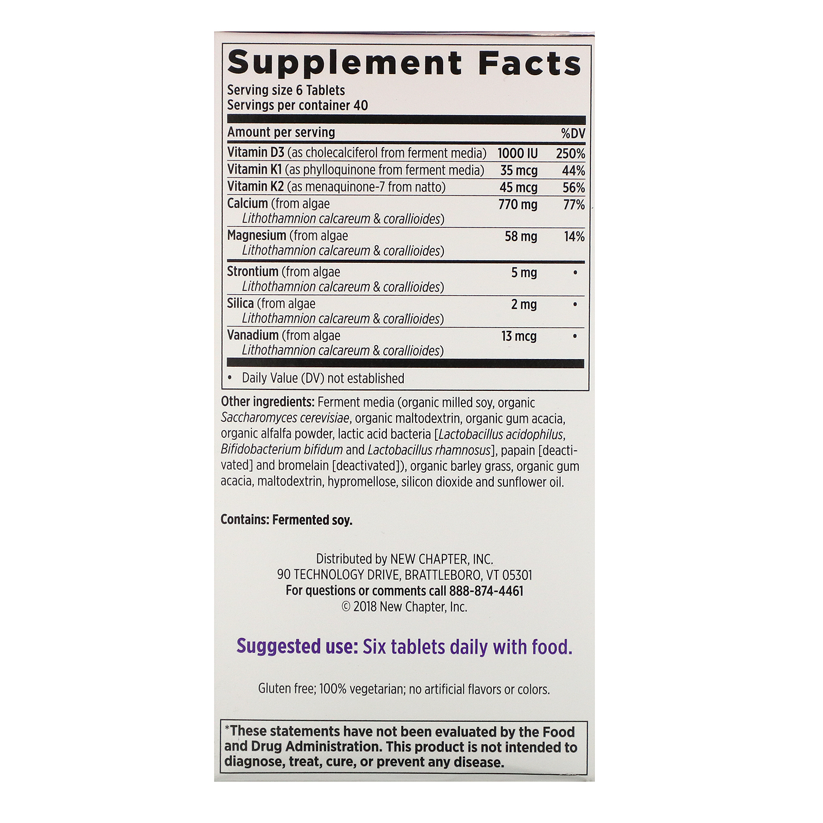 Comprar New Chapter, Bone Strength Take Care, 240 Tiny Tablets - Imagem 2