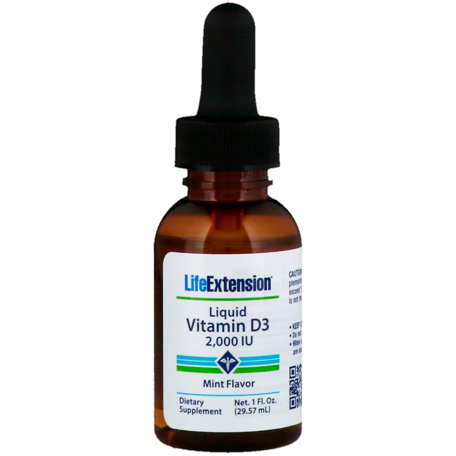 Comprar Life Extension, Liquid Vitamin D3, Mint Flavor, 2,000 IU, 1 fl oz (29.57 ml)