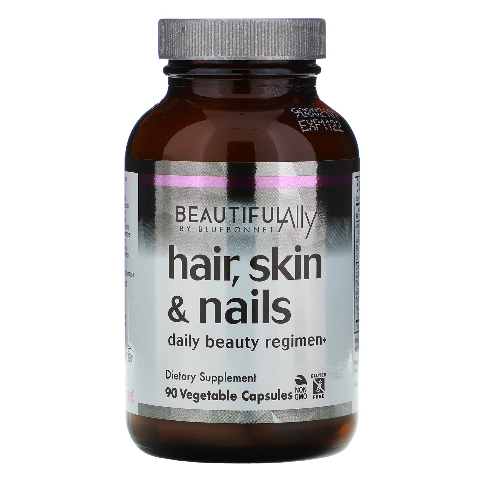 Comprar Bluebonnet Nutrition, Beautiful Ally, Cabelo, Pele e Unhas, 90 Cápsulas Vegetais - Imagem 3