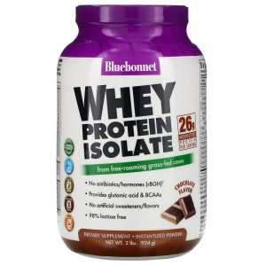 Comprar Bluebonnet Nutrition, Isolado de Whey Protein, Chocolate Natural, 2 lbs (924 g)