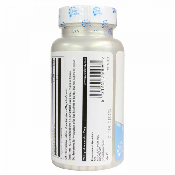 Comprar Kal, Melatonina 3 mg Libertação Prolongada - 60 Tabletes - Imagem 4