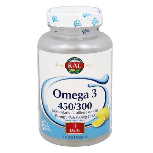 Comprar Kal Omega 3 Limão 450/300 60 Cápsulas