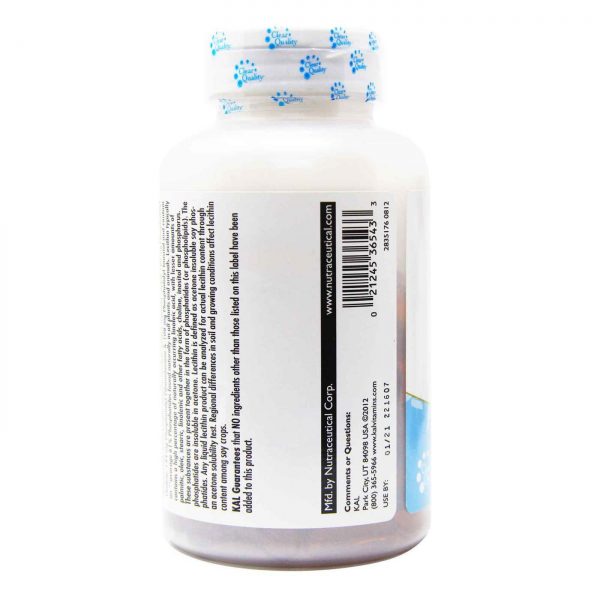 Comprar Kal, Lecitina de 1200 mg -100 Cápsulas - Imagem 4
