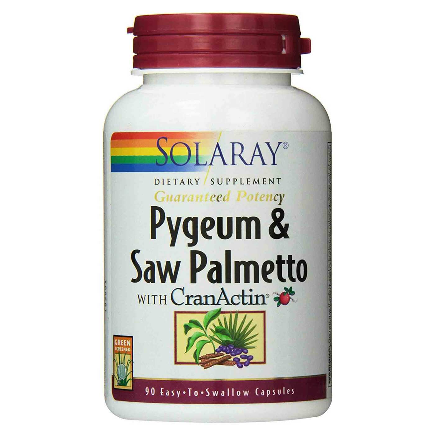 Comprar Solaray Pygeum e Saw Palmetto com CranActin 90 Cápsulas
