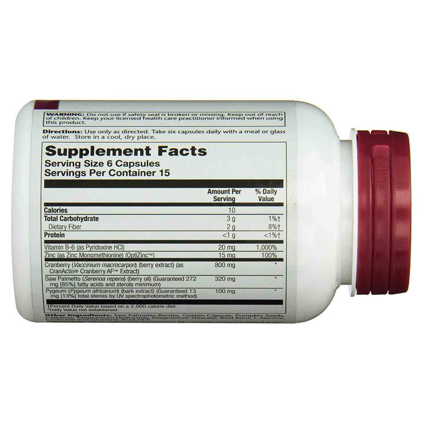 Comprar Solaray Pygeum e Saw Palmetto com CranActin 90 Cápsulas - Imagem 2