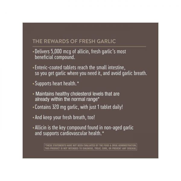 Comprar Enzymatic Therapy, Garlinase® Alho Fresco - 100 Tabletes - Imagem 5