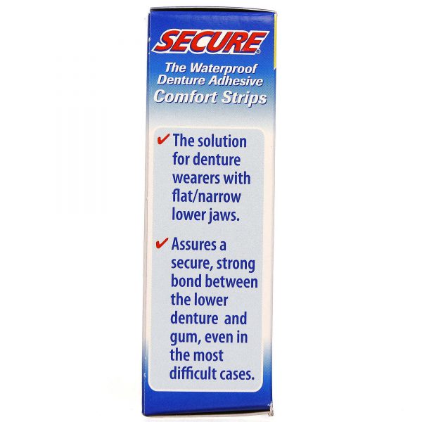 Comprar Secure® - Adesivos de dentadura a prova de água - 15 unidades (Tiras) - Imagem 4