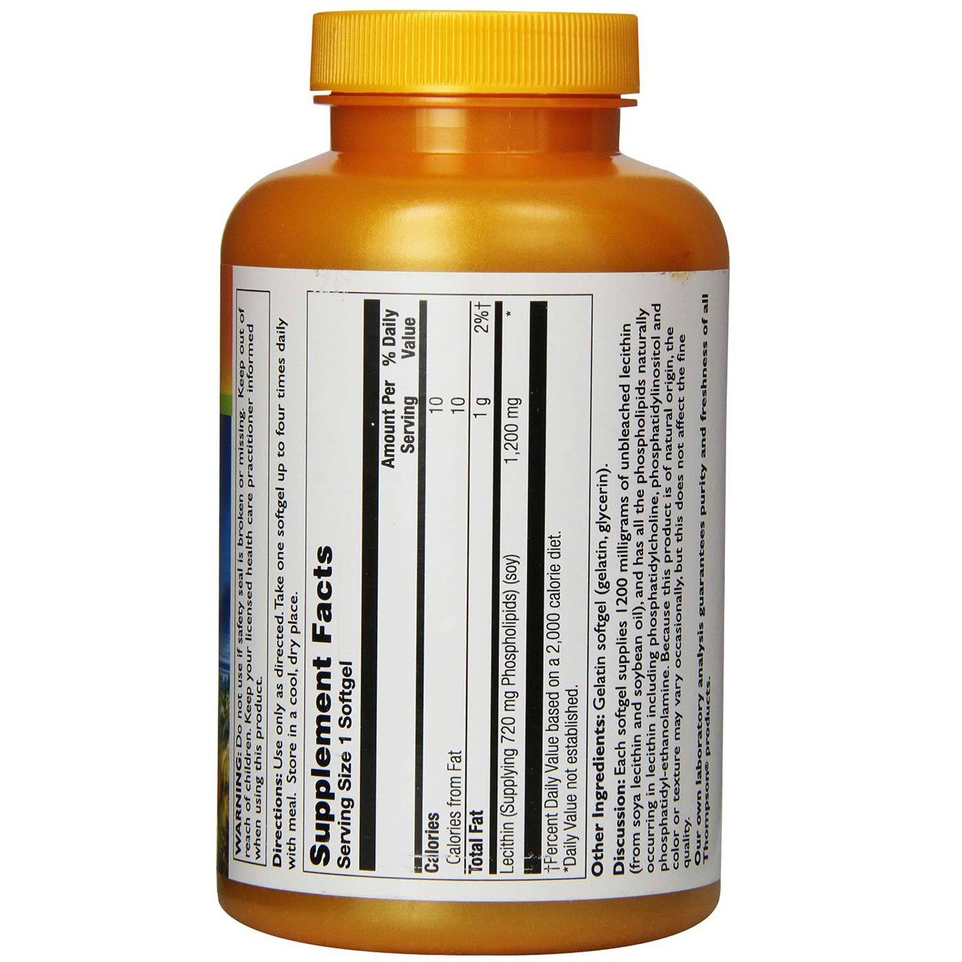 Comprar Thompson Lecitina de 1.200 mg 60 Cápsulas - Imagem 2