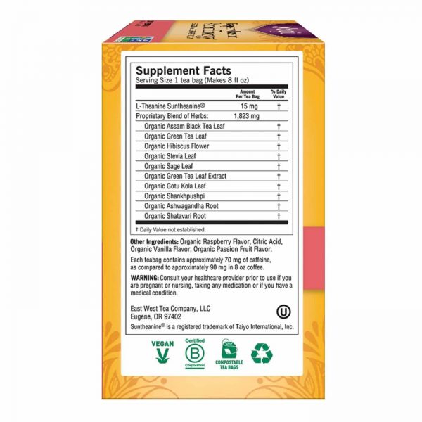 Comprar Yogi Tea Organic Teas, Chá Energia Perfeita, Framboesa Paixão - 16 Saquinhos - Imagem 4