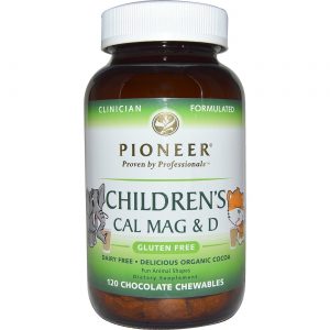 Comprar Pioneer, Cálcio/Magnésio e D Infantil, Sabor Chocolate - 120 Pastilhas Mastigáveis