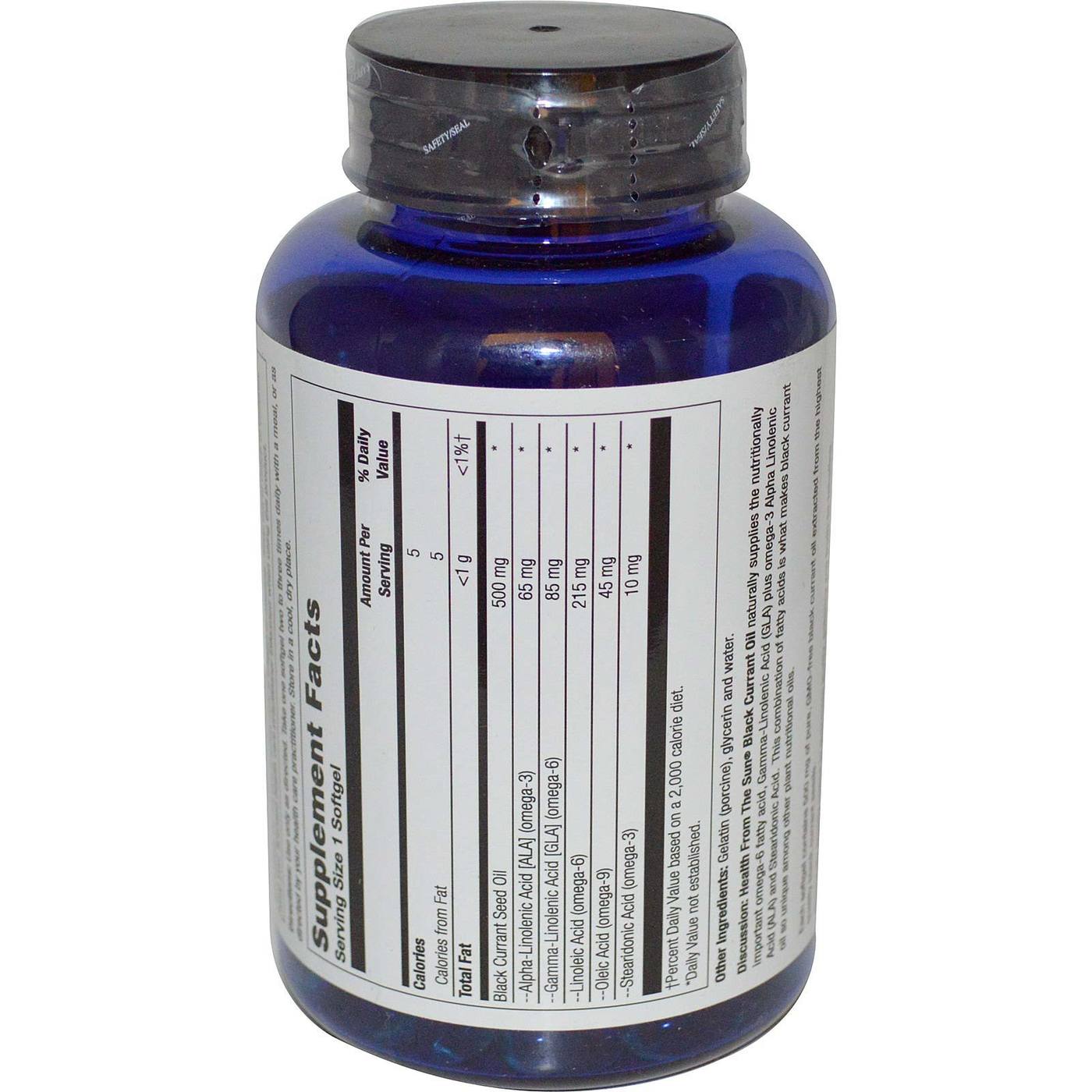 Comprar Health From the Sun, Óleo de Groselha Preta 500mg - 180 Cápsulas - Imagem 2