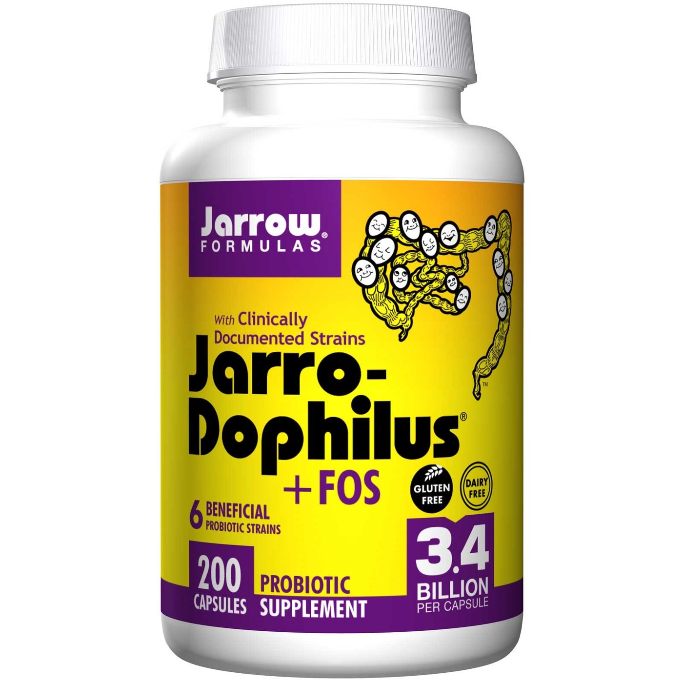Comprar Jarrow Formulas, Jarro-Dophilus FOS - 200 Cápsulas