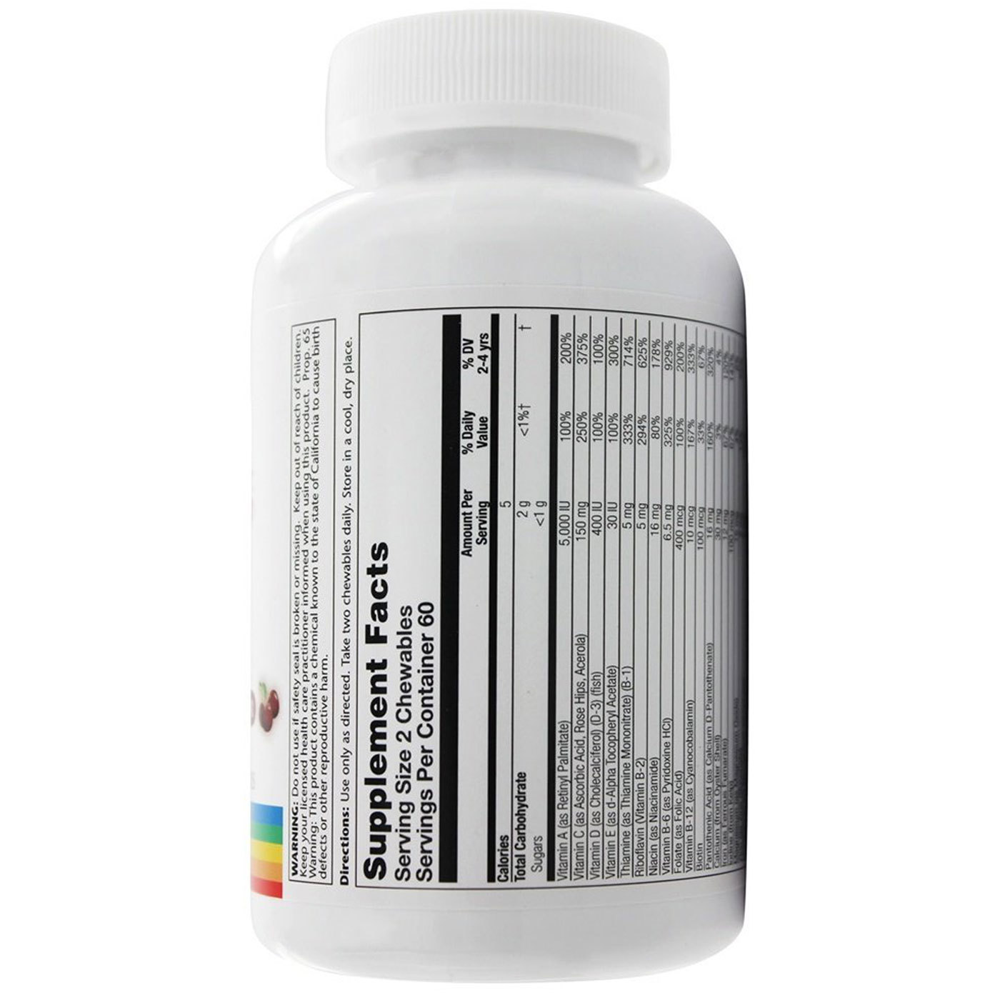 Comprar Solaray, Multivitamínico Infantil Mastigáveis, Cereja - 120 Mastigáveis - Imagem 2
