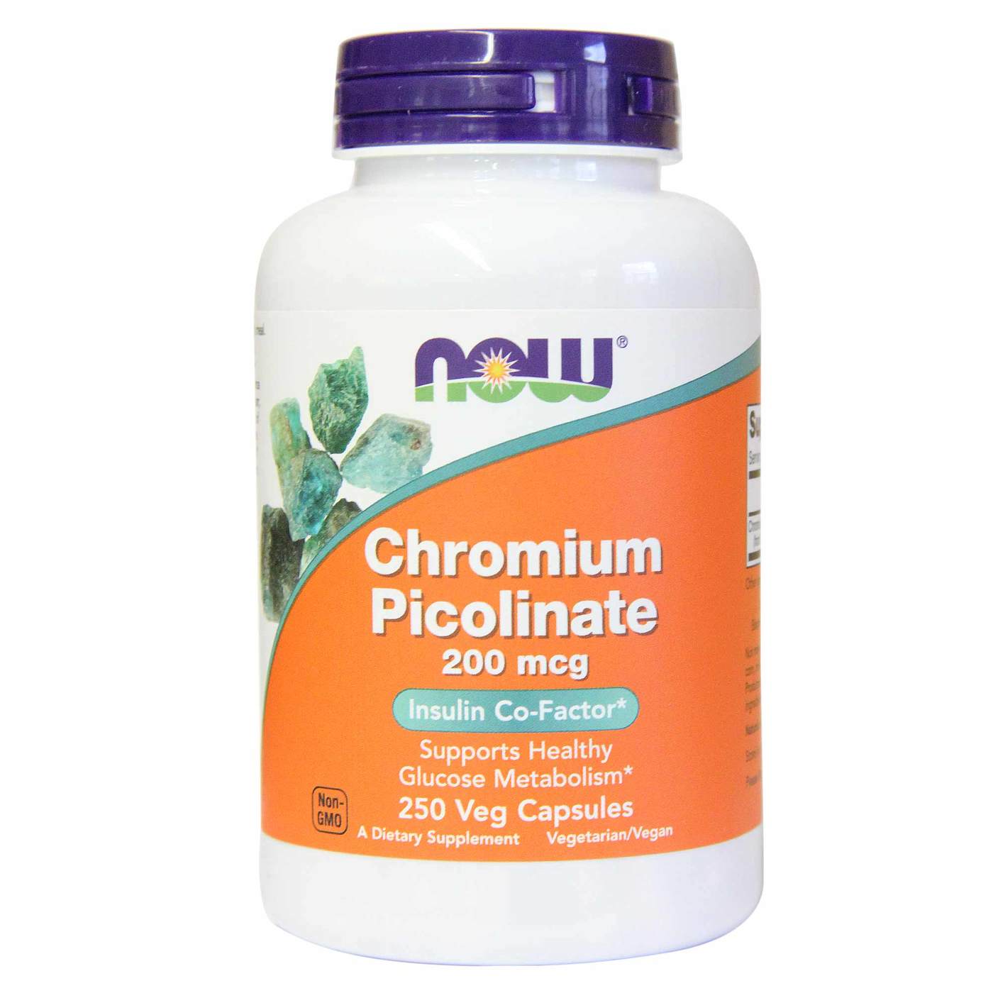 Comprar Policonato de Cromo 200 mcg Now Foods 250 Cápsulas