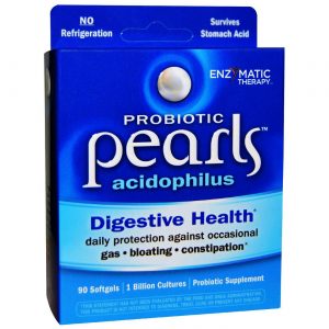 Comprar Enzymatic Therapy, Pérolas Probióticas Acidophilus - 30 Cápsulas em Gel Líquido
