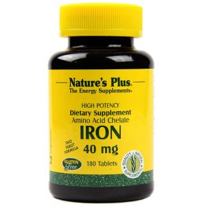Comprar Nature's Plus, Ferro 40 mg - 180 Tabletes