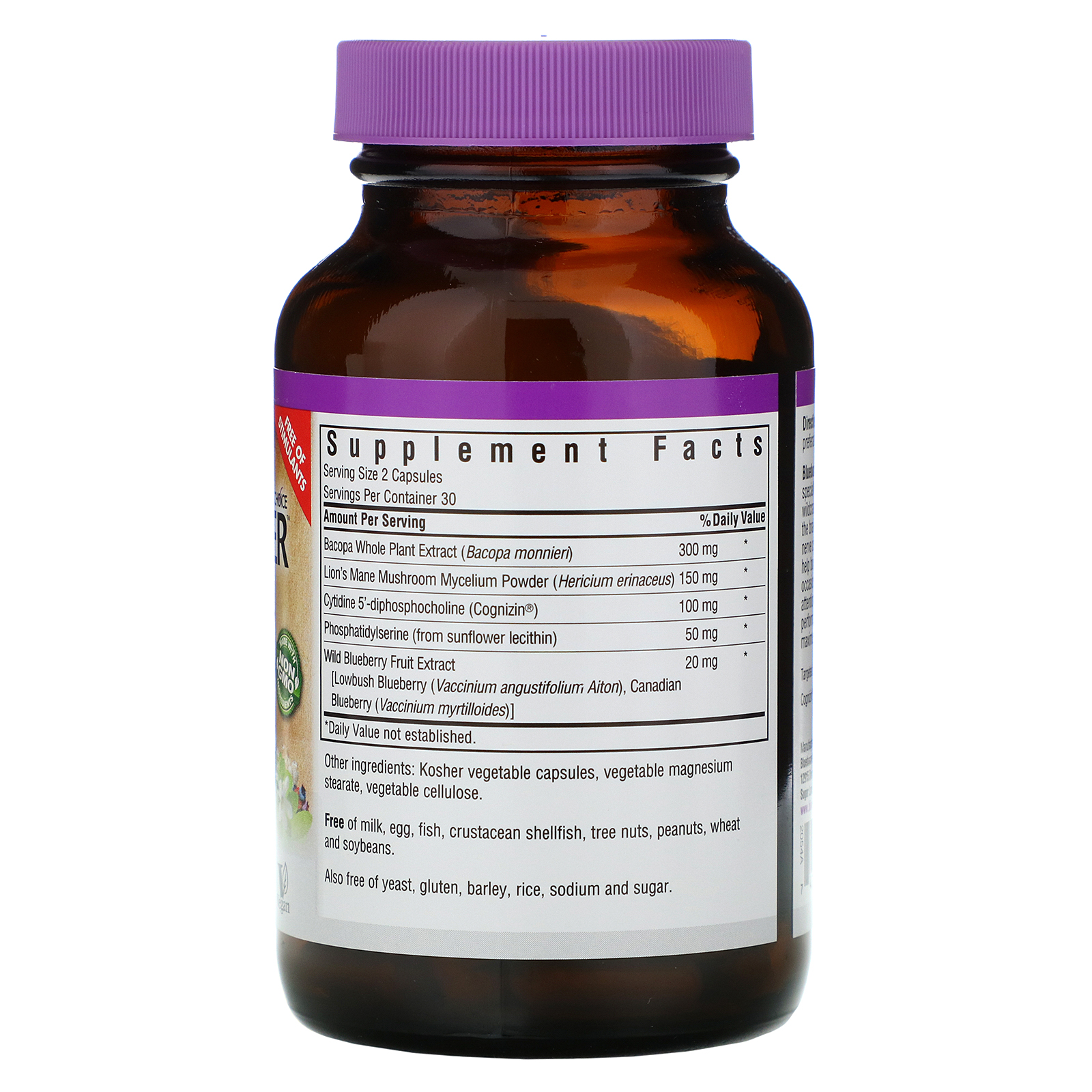 Comprar Bluebonnet Nutrition, Targeted Choice, Brain Power, 60 Cápsulas Vegetais - Imagem 2