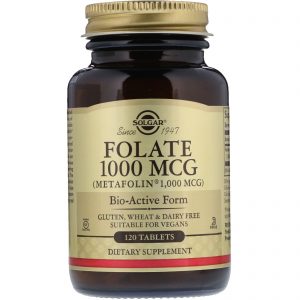 Comprar Solgar, Folato como Metafolina, 1.000 mcg, 120 Comprimidos