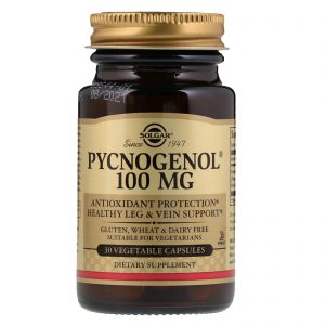 Comprar Solgar, Pycnogenol, 100 mg, 30 Cápsulas Vegetais