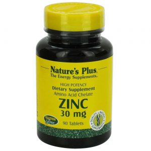 Comprar Nature's Plus, Zinco 30 mg - 90 Tabletes