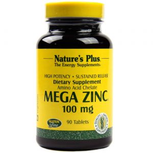 Comprar Nature's Plus, Mega Zinco 100 mg - 90 Tabletes