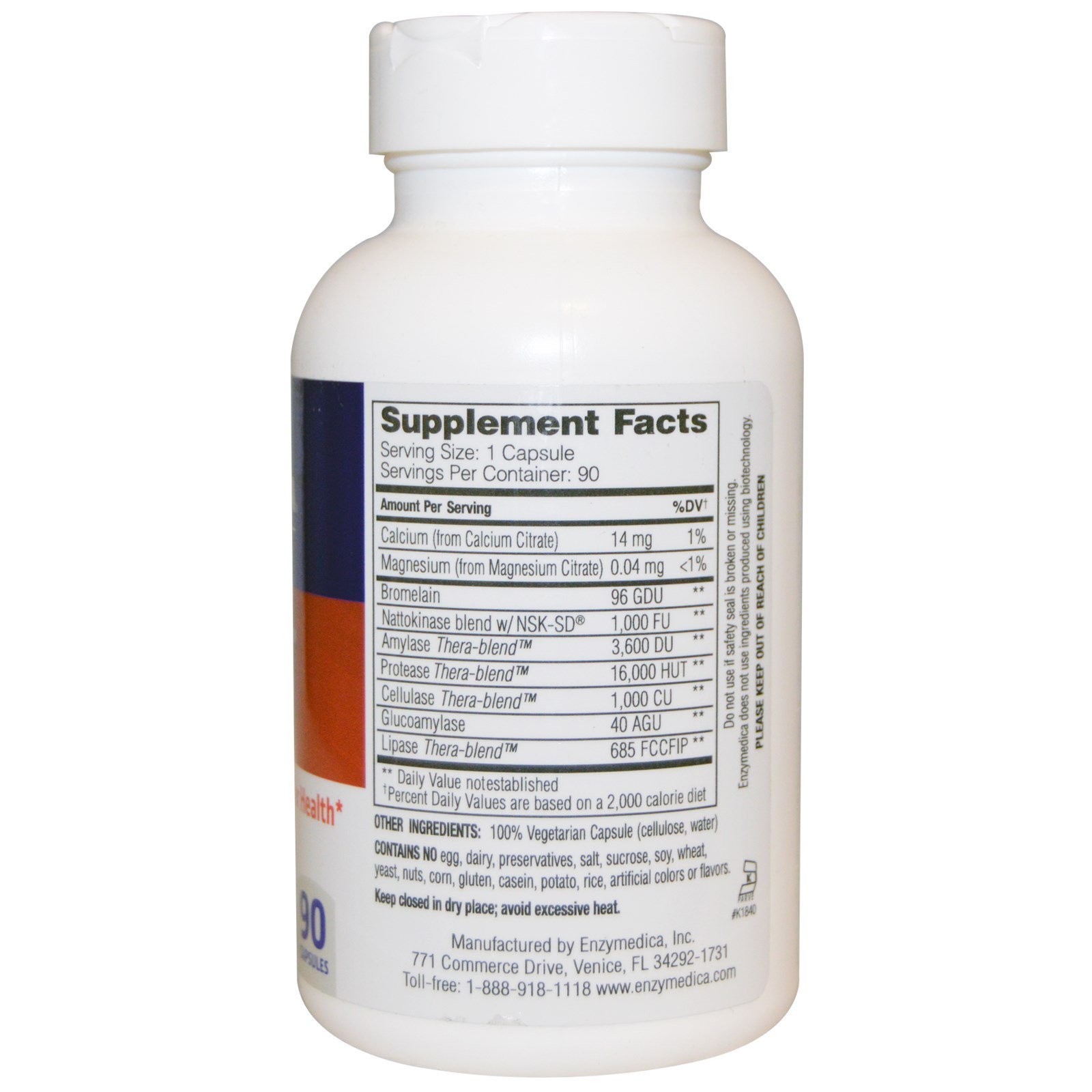 Comprar Enzymedica, Natto-K, Cardiovascular, 90 Cápsulas - Imagem 2