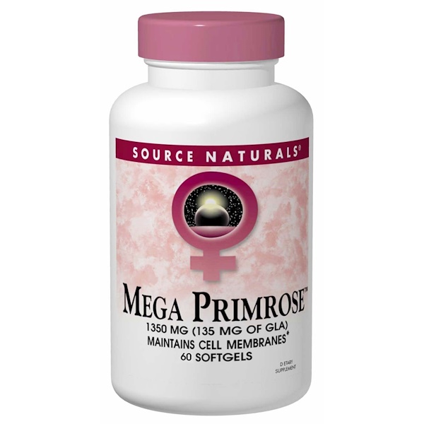 Comprar Source Naturals, Mega Primrose, 60 cápsulas softgel