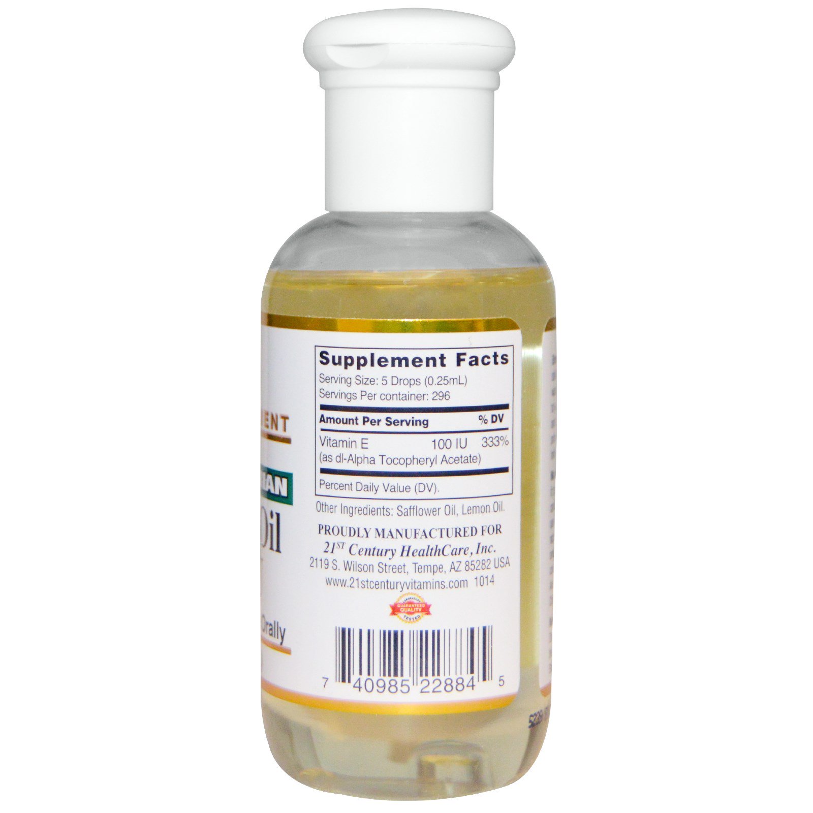 Comprar 21st Century, Óleo de Vitamina E, 30.000 UI, 74 ml (2,5 fl oz) - Imagem 2