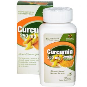 Comprar Genceutic Naturals, Curcumina, 250 mg, 60 Softgels