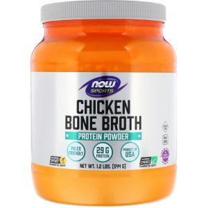 Comprar Now Foods, Caldo de osso de frango, 545 g (1,2 lbs)