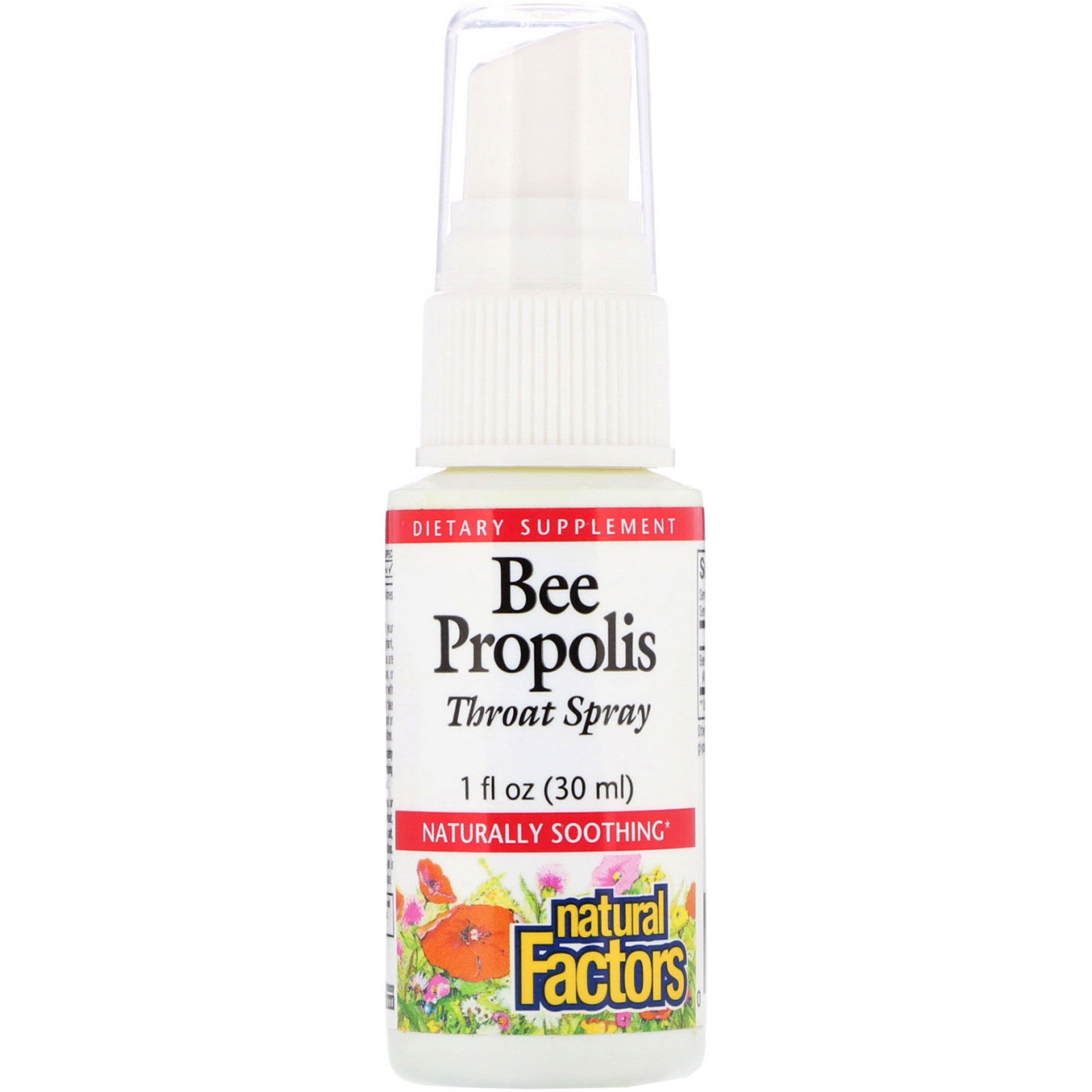 Comprar Natural Factors, Bee Propolis, Throat Spray, 1 fl oz (30 ml)