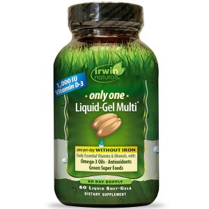 Comprar Irwin Naturals, Only One, Liquid-Gel Multi, Without Iron, 60 Liquid Soft-Gels
