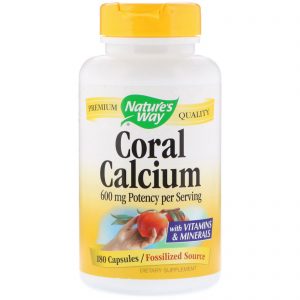 Comprar Nature's Way, Coral Calcium, 600 mg, 180 Capsules