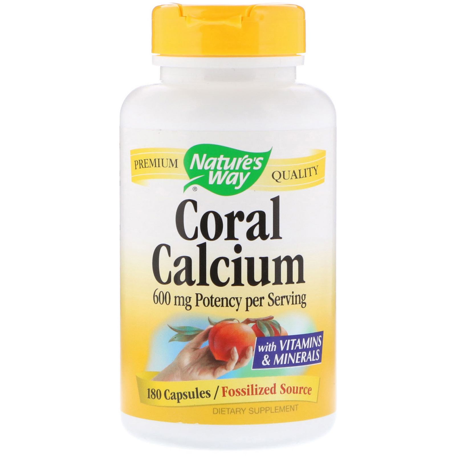 Comprar Nature's Way, Coral Calcium, 600 mg, 180 Capsules