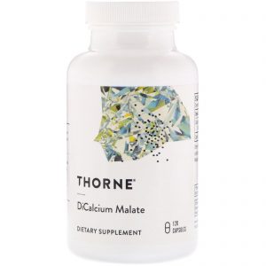 Comprar Thorne Research, Malato Dicálcico, 120 Cápsulas